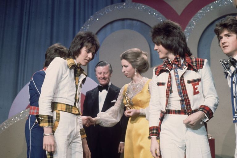 Princess Anne meeting the Bay City Rollers