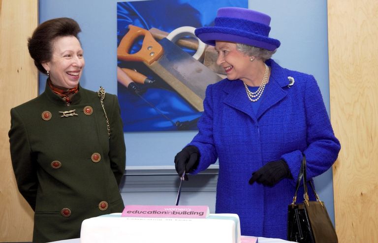 Princess Anne and Queen Elizabeth on International Women's Day