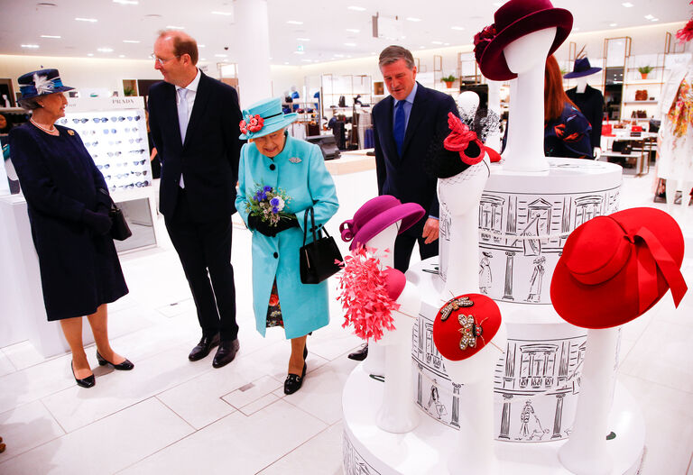 Britain's Queen Elizabeth II visits Fenwick department store