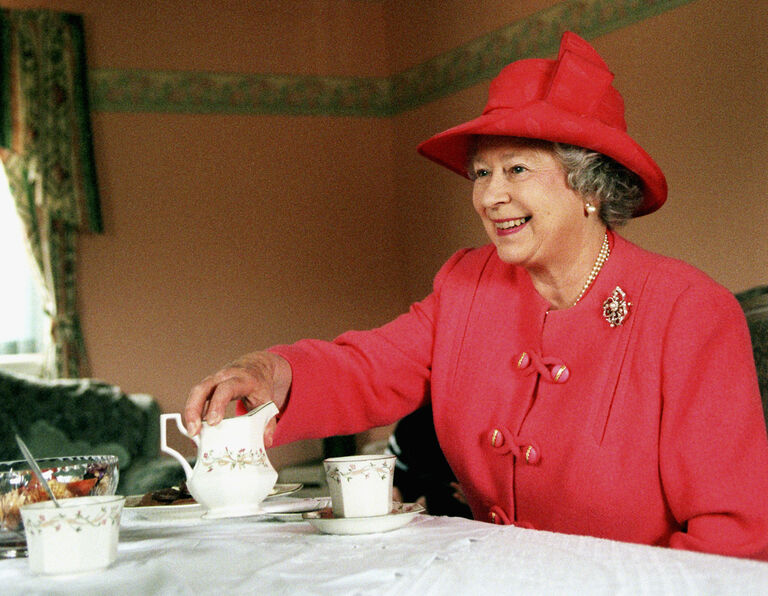 Queen Elizabeth II visits the area of Castlemilk in Glasgow