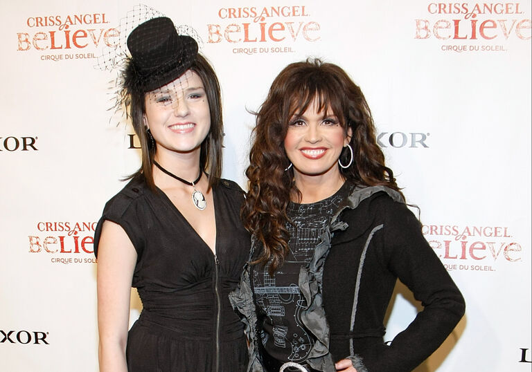 Singer Marie Osmond (R) and her daughter Rachael Blosil