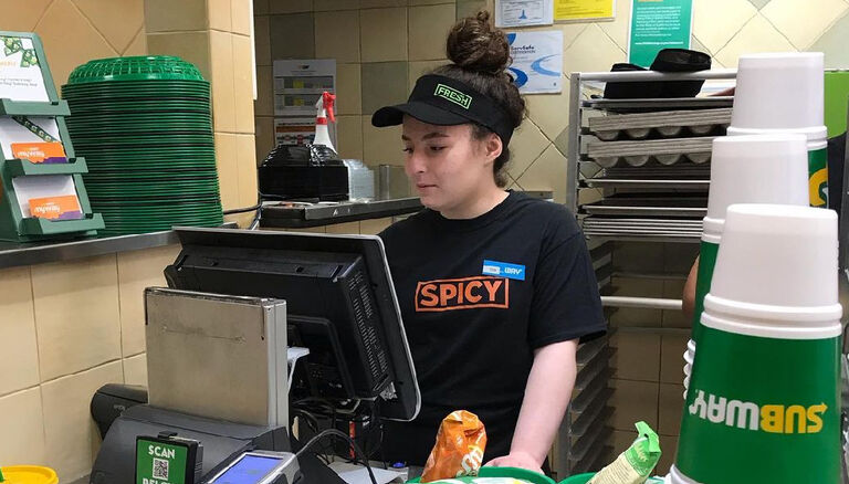 Subway employee