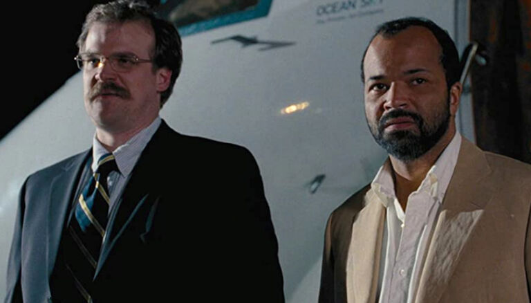 Jeffrey Wright and David Harbour in Quantum of Solace