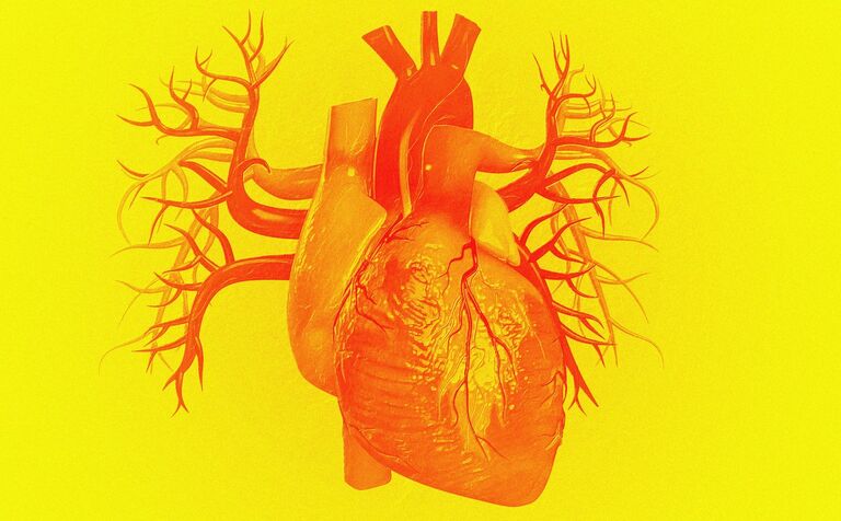 Yellow heart illustration