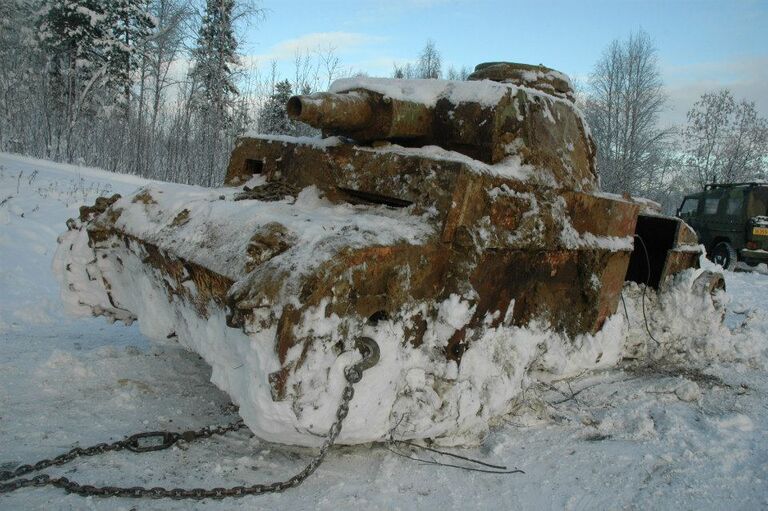 Panzer tank in Norway