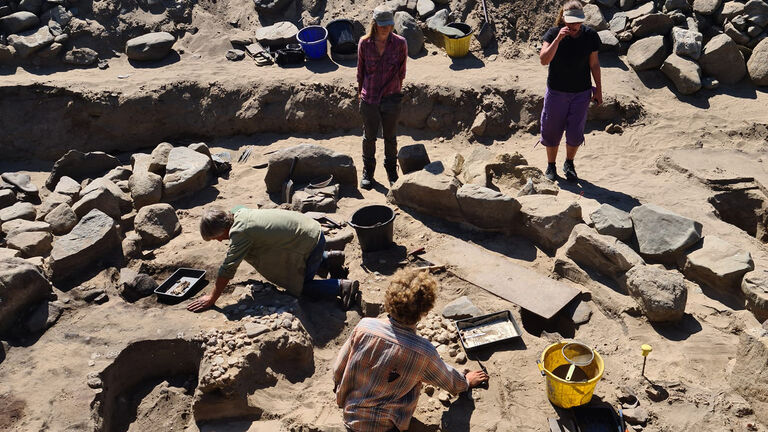 Archaeologists Whitesands Bay
