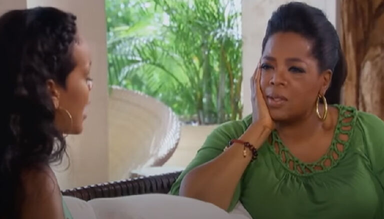 Oprah Winfrey interviews Rihanna