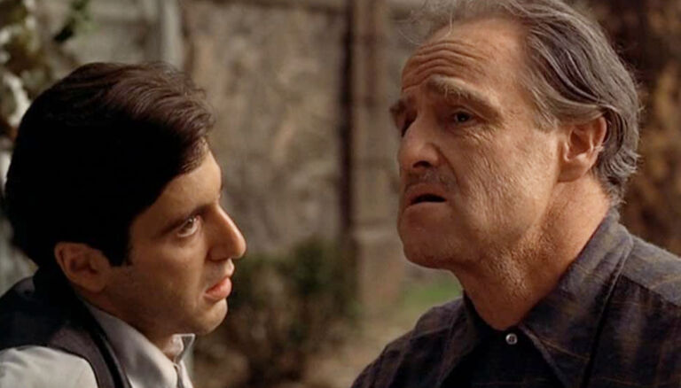Marlon Brando and Al Pacino in The Godfather (1972)