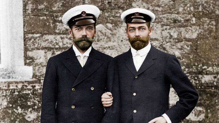 Tsar Nicholas II Of Russia And King George V Of Great Britain