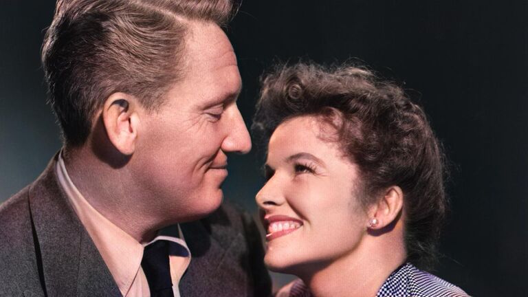 Spencer Tracy and Katharine Hepburn
