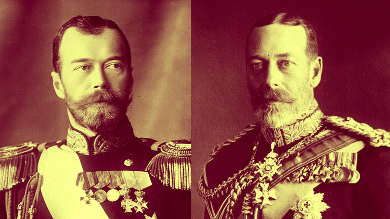 King George V and Nicholas II