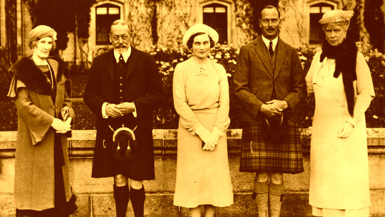 A royal gathering at Balmoral Castle in Aberdeenshire