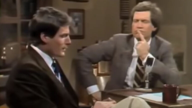 Christopher Reeve on Marlon Brando || Late Night Show 1982