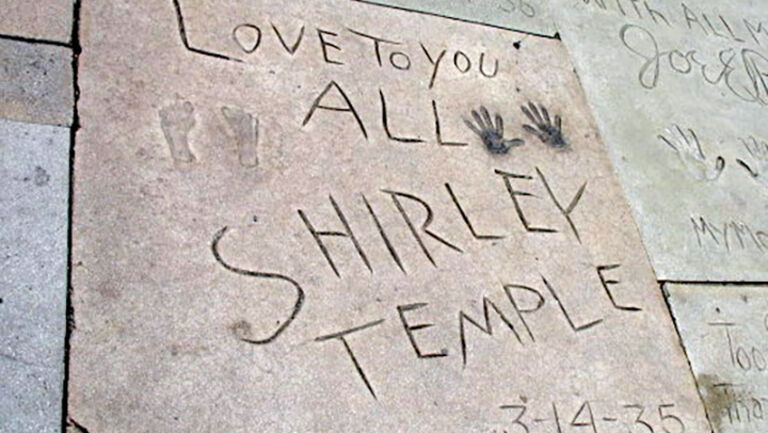 Shirley Temple handprint