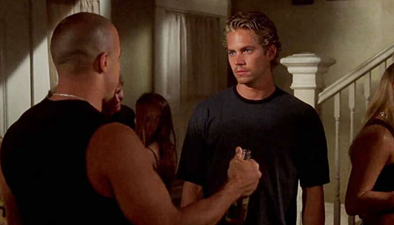 Vin Diesel and Paul Walker in The Fast and the Furious (2001)