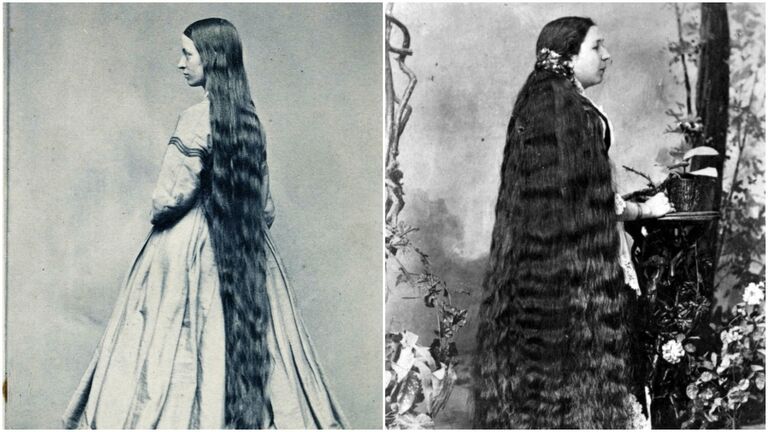 women with long hair