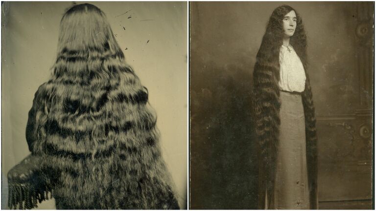 women with long hair