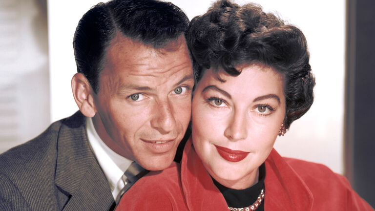 Franck Sinatra and his wife