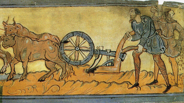 peasants ploughing