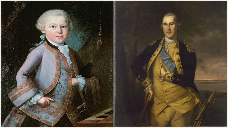 Wolfgang Mozart and George Washington