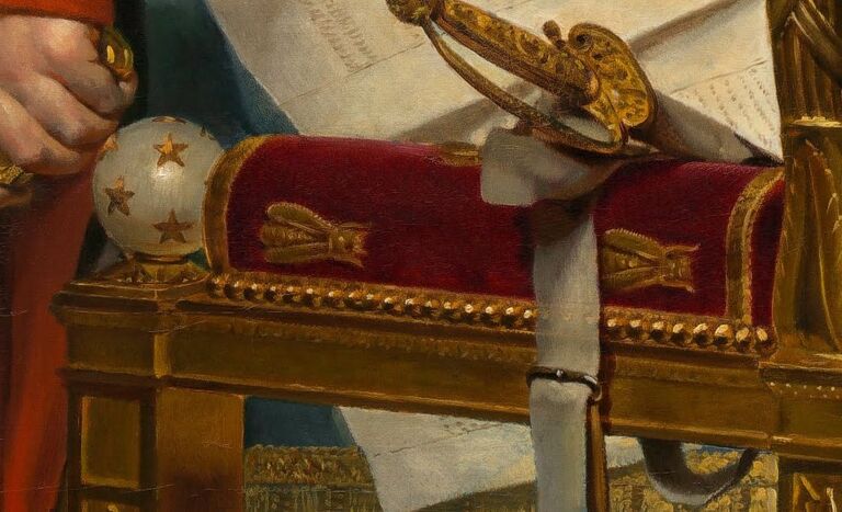 detail from The Emperor Napoleon in His Study at the Tuileries