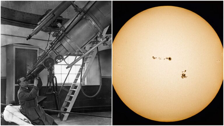 telescope and sunpots
