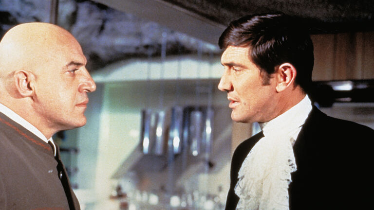 George Lazenby and Telly Savalas in On Her Majesty Secret Service