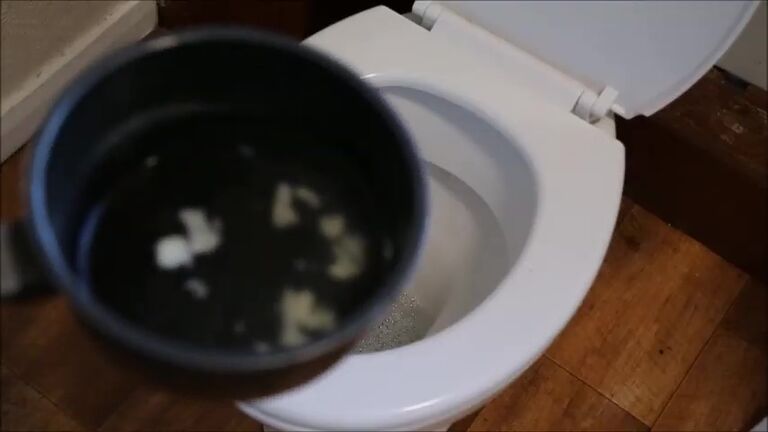 Garlic cleaning your toilet