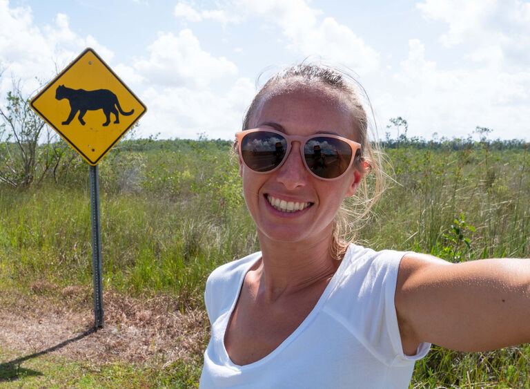 Florida Panther warning sign