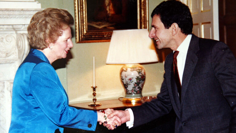 Gerald Ratner with Margeret Thatcher