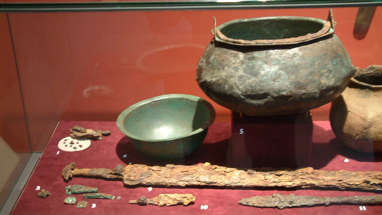 Grave goods from the Sutton Hoo burial