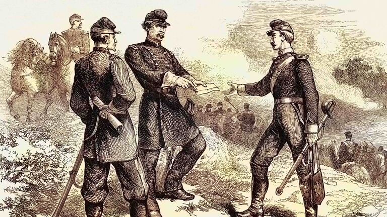 McClellan at the Battle of Antietam