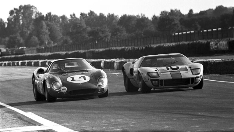 Ferrari 250LM and Ford GT40