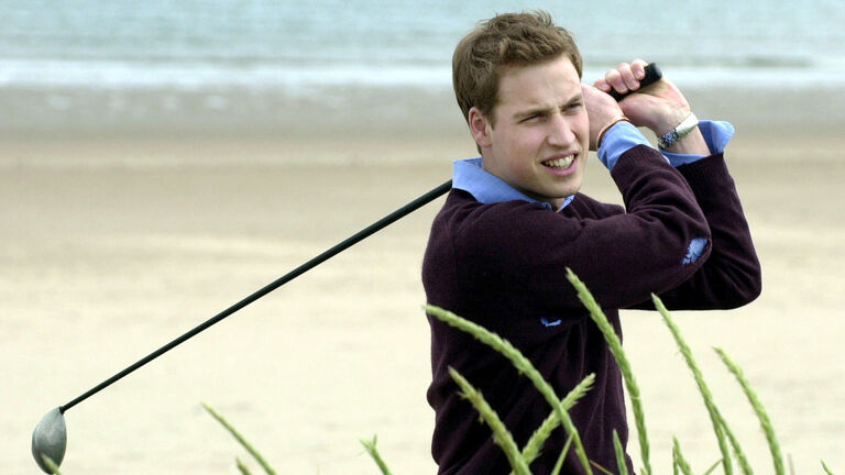 Prince William golfing