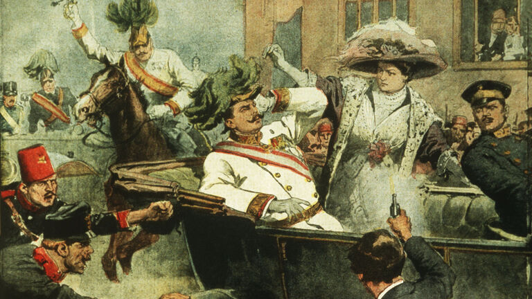 illustration of Assassination of Archduke Franz Ferdinand of Austria