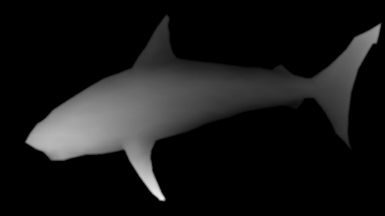 Stereogram Tut Shark Depthmap