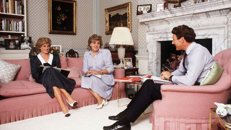 Princess Diana In Her Sitting Room