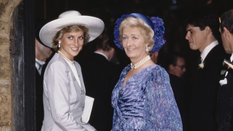 Princess Diana with her mother Frances Shand Kydd