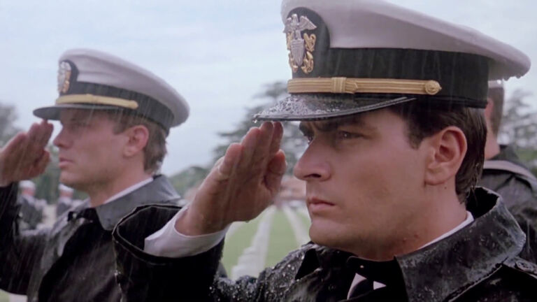Charlie Sheen and Michael Biehn in Navy Seals