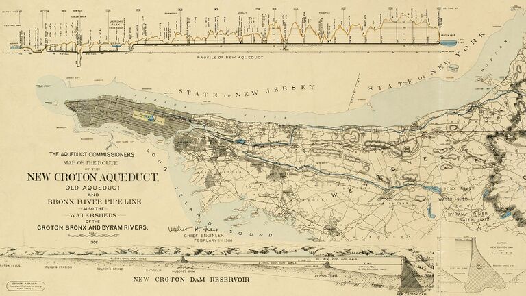 Map of the new Croton Aqueduct
