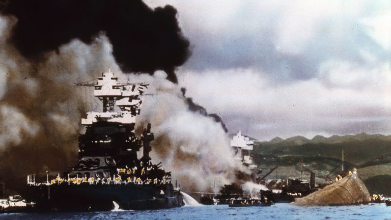 Scenes From The Attack On Pearl Harbor