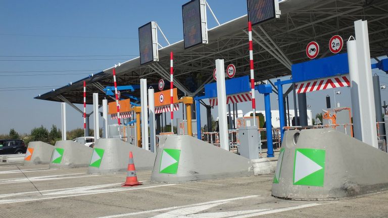 French toll booths