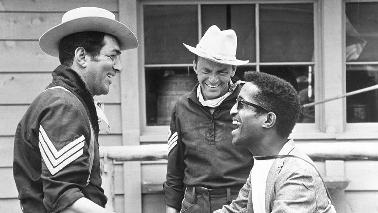 Sammy Davis Jr., Frank Sinatra and Dean Martin