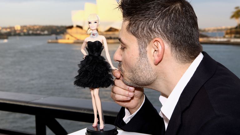 Stefano Canturi with world's most expensive Barbie