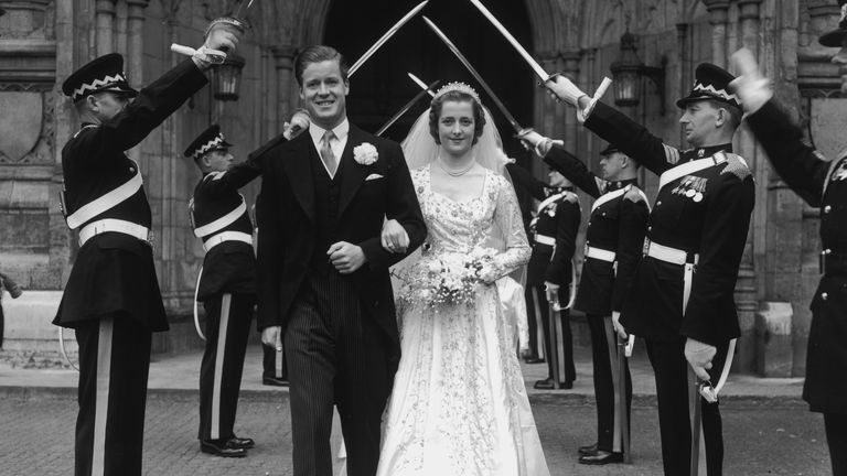 wedding of Viscount Althorp and Hon Frances Roche