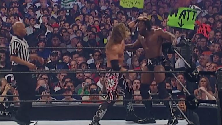 Commercial conflict at WrestleMania 18