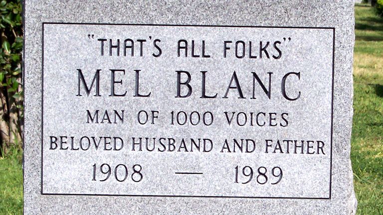 Mel Blanc's headstone