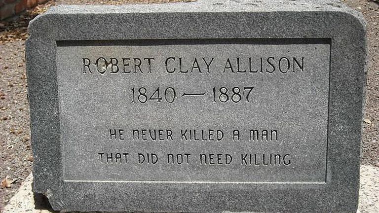 Robert Clay Allison gravestone
