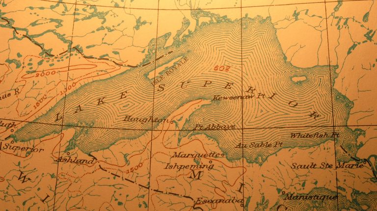 map of Lake Superior