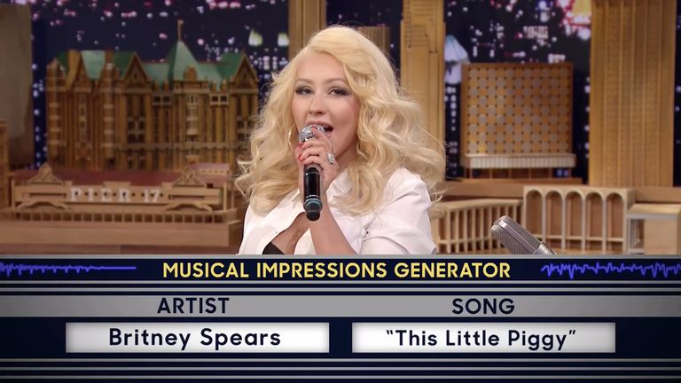 Christina Aguilera random musical impressions
